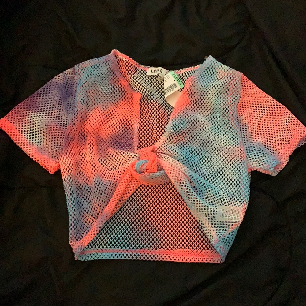 Crop top cover up top